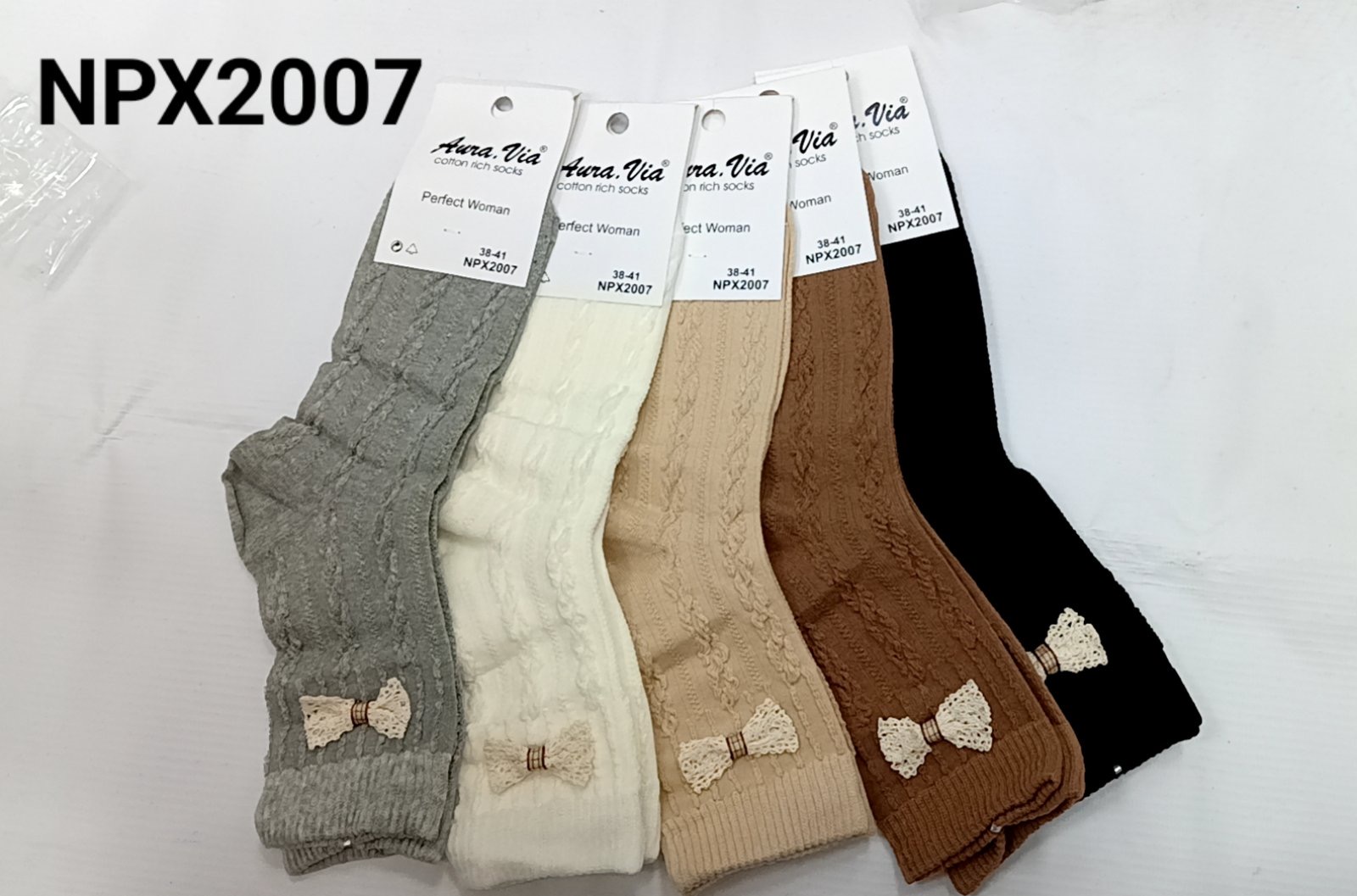 Skarpety damskie Roz 35-41, Mix kolor Paczka 40 szt